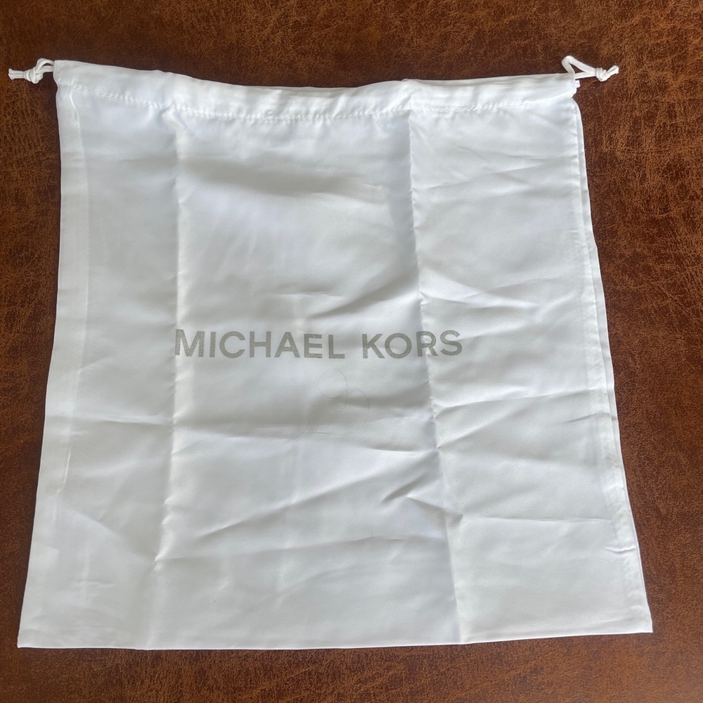 COPY - Michael Kors White Satin Drawstring Dust Bag 12x12